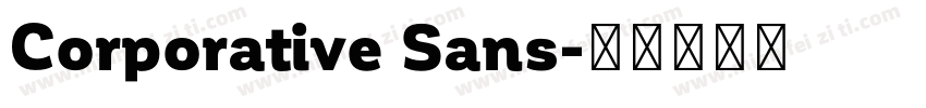 Corporative Sans字体转换